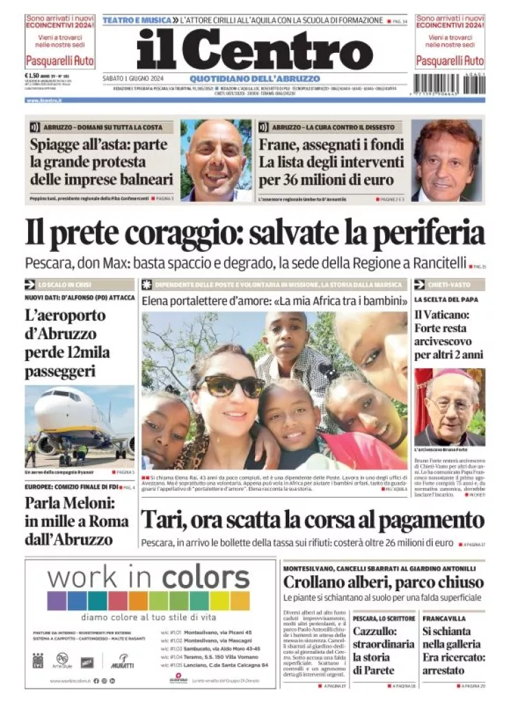 Prima-pagina-il centro-oggi-edizione-del-2024-06-01